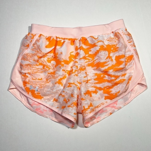 under Armour Heatgear Fly By 2.0 Womens Lined Running Shorts size Medium - Picture 2 of 9